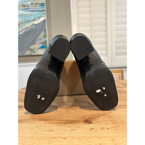 Stuart Weitzman Curveblock 100mm Black Booties Lambskin Leather Size 9.5 NWOB - Picture 12 of 15